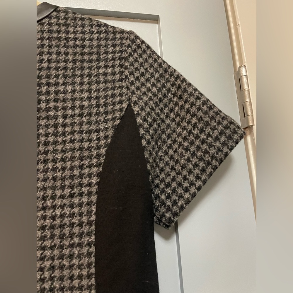 J. Crew Fully-Lined Houndstooth Wool Shift Dress,… - image 3